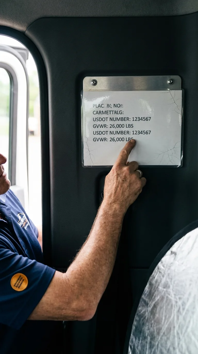 USDOT licensing placard verification in Wilkesboro